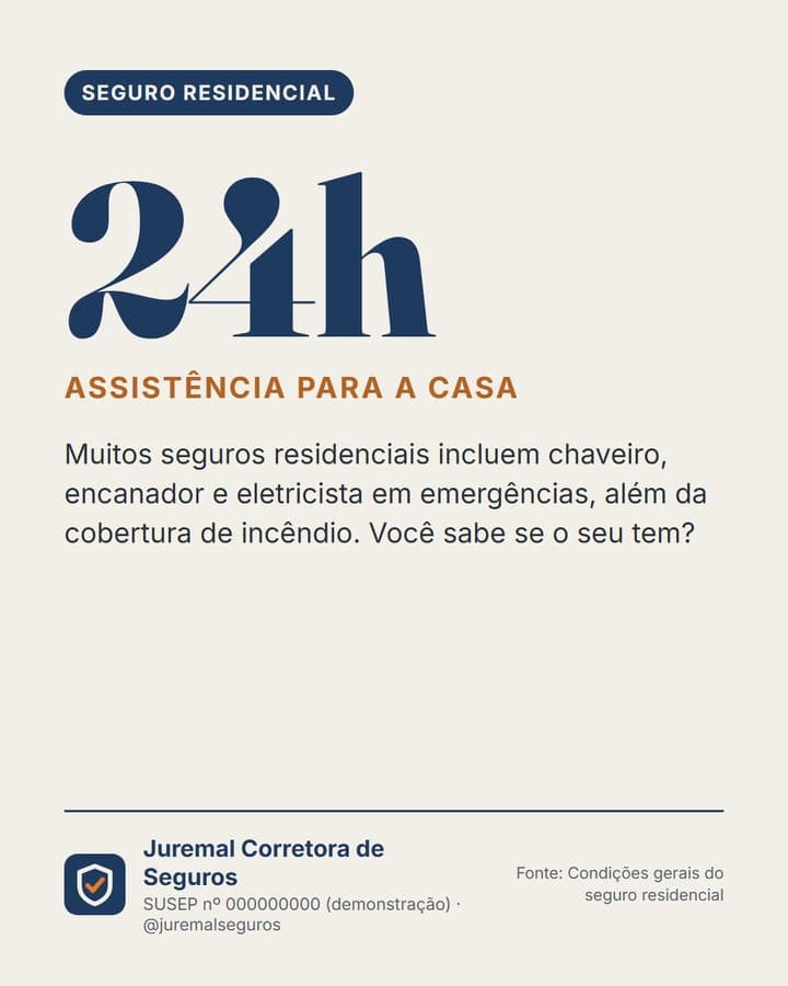 Post: 24h, assistência para a casa